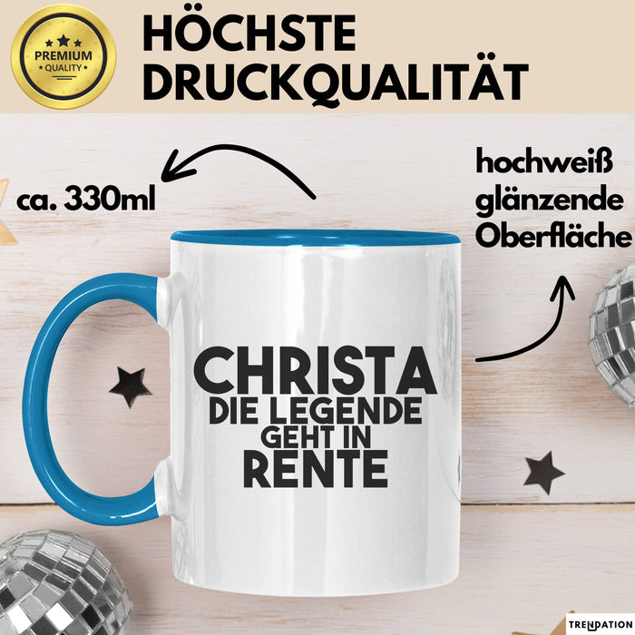 Christa Tasse Christa – Die Legende Geht In Rente Geschenk