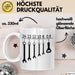 KFZ-Mechaniker Geschenk Tasse Schraubenschlüssel Flaschenöffner Männer Geschenkidee Handwerker Weiß Trendation