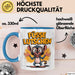 Sarkasmus Sarkastisch Tasse Geschenk Lustige Geschenkidee Spruch Füsse Lutschen Blau Trendation