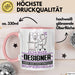 Designer Geschenk Tasse Ich Bin Designer Aber Sag Doch Einfach Superheld Lustige Geschenkdiee für Designer Kaffee-Becher Rosa Trendation