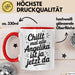 Angelika Tasse Geschenk Chillt Mal Alle Angelika Ist Ja Jetzt Da Geschenkidee Becher mit Name Rot Trendation