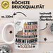 Abenteurer Geschenk Tasse Lustiger Spruch Erheben Sie Sich Der Abenteurer Betritt den Raum Weiß Trendation