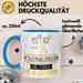 Volleyballspielerin Geschenk Tasse Becher Die Frau Die Allen Kann Geschenkidee für eine Volleyballspielerin Lustig Blau Trendation