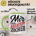 Zocker Gamer Geschenk Tasse Kaffee-Becher Mir Egal Ich Geh Zocken Geschenkidee Jungs Gaming Idee Grün Trendation