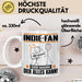 Indie-Fan Tasse Geschenk für Indie-Fan Der Mann Der Alles Kann Geschenkidee zum Geburtstag Weiß Trendation