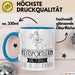 Reitsportlerin Geschenk Tasse Becher Die Frau Die Allen Kann Geschenkidee für eine Reitsportlerin Lustig Blau Trendation