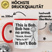 Lustige Tasse Geschenk Bob Has No Arms Knock Knock Geschenkidee Witz Rot Trendation