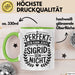 Sigrid Tasse Geschenk Perfekt Sein Kann Jeder Geschenkidee Geburtstag Grün Trendation