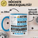 Kiteboarder Geschenk Tasse Lustiger Spruch Erheben Sie Sich Der Kiteboarder Betritt den Raum Blau Trendation