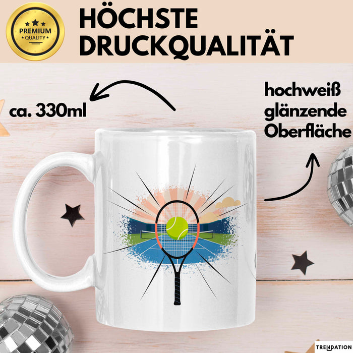 Tennisspieler Tasse Geschenk Lustige Geschenkidee Spruch Für Platz Champions Weiß Trendation