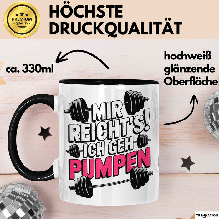 Gewichtheben Tasse Geschenk Ich gehe Gewichte heben Geschenkidee Lustig Trendation