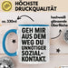 Antisozial Tasse Geschenk Unnoetiger Sozialkontakt Geschenkidee Lustig Sarkasmus Blau Trendation
