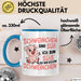 Schweinebauer Schweine Tier Tasse Geschenk Lustige Geschenkidee Spruch Schweinchen Sind Süß Ich Bin Süß Also Bin Ich Ein Schweinchen Blau Trendation