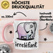 Elefant Tier Tasse Geschenk Lustige Geschenkidee Spruch Irrellefant Rosa Trendation