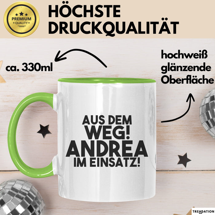 Andrea Tasse Aus Dem Weg! Andrea Im Einsatz! Geschenk