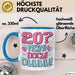 20er Geburtstag Geschenk Männer Frauen 20 Nein Doch Ohhhh Lustiger Spruch Geschenkidee Kaffee-Becher Blau Trendation