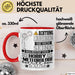 Hobbymeteorologe Geschenk Tasse Lustiger Spruch Erheben Sie Sich Der Hobbymeteorologe Betritt den Raum Rot Trendation