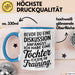 Papa Vatertag Tasse Becher Geschenk Lustige Geschenkidee Spruch Bevor Du Eine Diskussion Anfängst Ich Habe Eine Tochter Ich Bin Im Training Blau Trendation