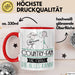 Country-Fan Geschenk Tasse Becher Die Frau Die Allen Kann Geschenkidee für eine Country-Fan Lustig Rot Trendation