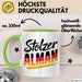 Deutschland Deutscher Bürger Tasse Geschenk Lustige Geschenkidee Spruch Stolzer Alman Grün Trendation