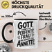 Annette Tasse Geschenk Gott Formte Die Perfekte Frau Annette Geschenkidee Schwarz Trendation