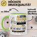 Mountainbike-Guide Tasse Geschenk Lustiger Spruch Bitte Erheben Sie Sich Seine Majestät Die Mountainbike-Guide Betritt Den Raum Grün Trendation