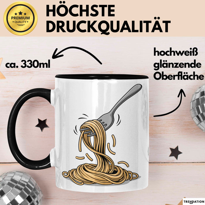 Spaghetti Fan Tasse Geschenkidee für Pasta Liebhaber Trendation