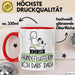 Geschenk für Hundeflüsterin Tasse Lustige Geschenkidee Geburtstag Ich Bin Hundeflüsterin Ich Darf Das Rot Trendation