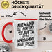 Jutta Tasse Geschenk Niemand Ist Perfekt Jutta Verdammt Nah Dran Geschenkidee Rot Trendation