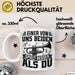Posauntist Tasse Geschenk Trompete Posaune Einer Von Uns Beiden Spielt Besser Als Du Geschenkidee Weiß Trendation