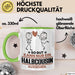 Halbcousin Geschenk Tasse So Gut Kann Nur Ein Halbcousin Aussehen Geschenkidee Kaffee-Becher Grün Trendation