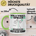 Volleyballspieler Tasse Geschenk für Volleyballspieler Der Mann Der Alles Kann Geschenkidee zum Geburtstag Grün Trendation