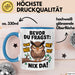 Sarkastische Eule Tierliebhaber Tasse Geschenk Lustige Geschenkidee Spruch Bevor Du Fragst Nein Eule Blau Trendation