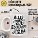Edeltraud Tasse Geschenk Alles Ist Gut Edeltraud Ist Jetz Da Geschenkidee Becher mit Name Weiß Trendation