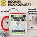 Eishockeyspieler Tasse Geschenk für Eishockeyspieler Geburtstag Lustiger Spruch Kaffee-Becher Was Ist Deine Superkraft Rot Trendation