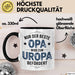 Opa Großvater Tasse Geschenk Lustige Geschenkidee Spruch Nur Der Beste Opa Wird Zum Uropa Befördert Trendation