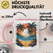 Sommerzeit Tasse Geschenkidee für Sonnenliebhaber Rosa Trendation
