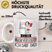 Geschenk für Musikverlegerin Tasse Lustige Geschenkidee Geburtstag Ich Bin Musikverlegerin Ich Darf Das Weiß Trendation