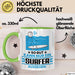Surfer Geschenk Tasse So Gut Kann Nur Ein Surfer Aussehen Geschenkidee Kaffee-Becher Grün Trendation