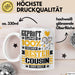 Cousin Geschenk Lustiger Spruch für Cousin Geschenkidee Bester Cousin Der Welt Weiß Trendation