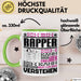 Rapper Geschenk Kaffee-Tasse Geschenkidee für Rapper Ich Bin Rapper Ich Kann Es Dir Erklären Jedoch Nicht Für Dich Verstehen Spruch Lustig Grün Trendation
