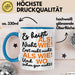 Deutschlehrer Unterricht Tasse Geschenk Lustige Geschenkidee Spruch Blau Trendation