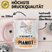 Pianist Geschenk Tasse So Gut Kann Nur Ein Pianist Aussehen Geschenkidee Kaffee-Becher Rosa Trendation