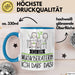 Geschenk für Musikberaterin Tasse Lustige Geschenkidee Geburtstag Ich Bin Musikberaterin Ich Darf Das Blau Trendation