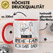 Geschenk für Indie-Fan Tasse Lustige Geschenkidee Geburtstag Ich Bin Indie-Fan Ich Darf Das Rot Trendation