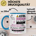 Squash-Spielerin Tasse Geschenk Lustiger Spruch Bitte Erheben Sie Sich Seine Majestät Die Squash-Spielerin Betritt Den Raum Blau Trendation