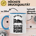 Introvertierter Schlafliebhaber Tasse Geschenk Lustige Geschenkidee Spruch Der Tut Nix Der Will Nur Seine Ruhe Blau Trendation