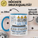 Klassik-Enthusiastin Tasse Geschenk Lustig Abstand Halten Hochleistungs-Klassik-Enthusiastin Mit Drang Zur Perfektion Bei Der Arbeit Blau Trendation