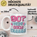 90er Geburtstag Geschenk Männer Frauen 90 Nein Doch Ohhhh Lustiger Spruch Geschenkidee Kaffee-Becher Weiß Trendation