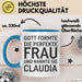 Claudia Tasse Geschenk Gott Formte Die Perfekte Frau Claudia Geschenkidee Blau Trendation